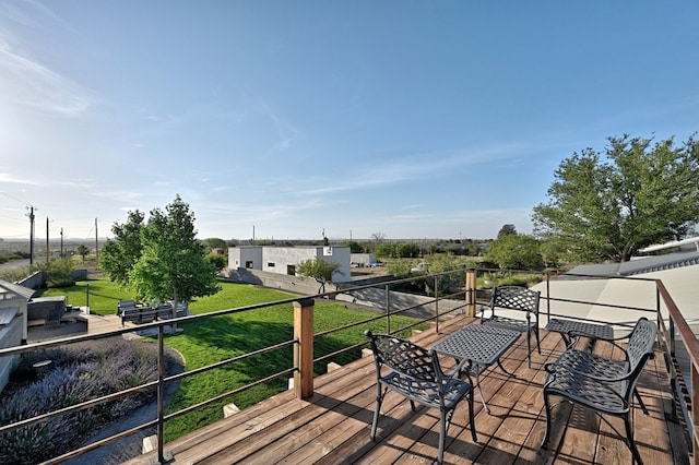 view of wooden terrace