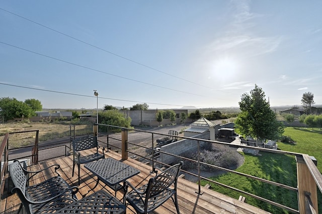 view of wooden terrace