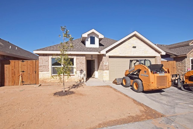 view of front of house featuring a garage