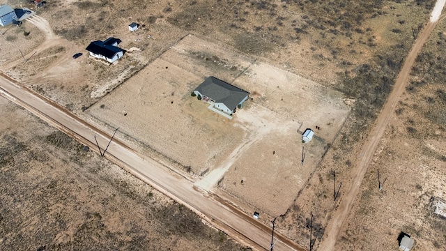 aerial view featuring a rural view