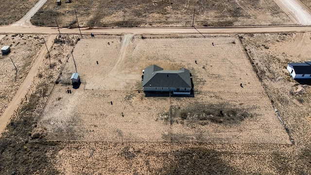 aerial view with a rural view