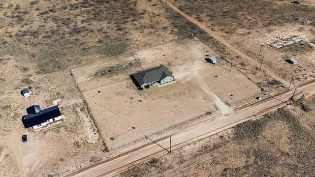 aerial view with a rural view