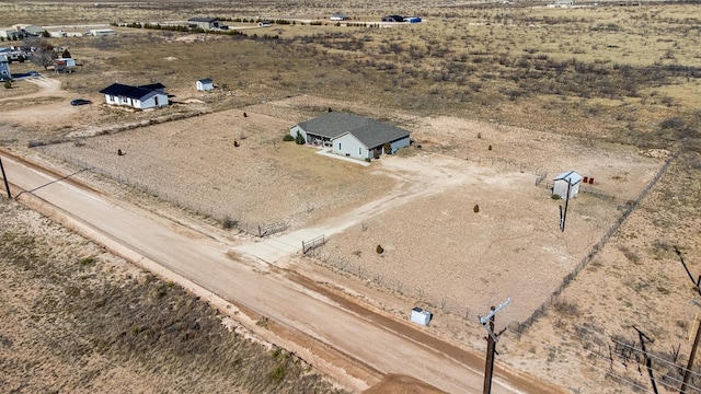 bird's eye view featuring a rural view