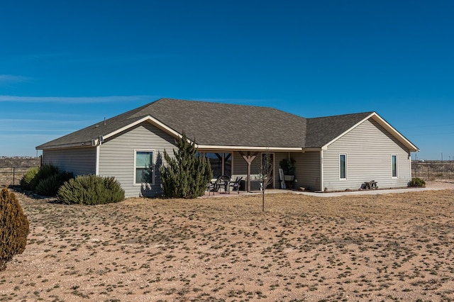 back of house featuring a patio area