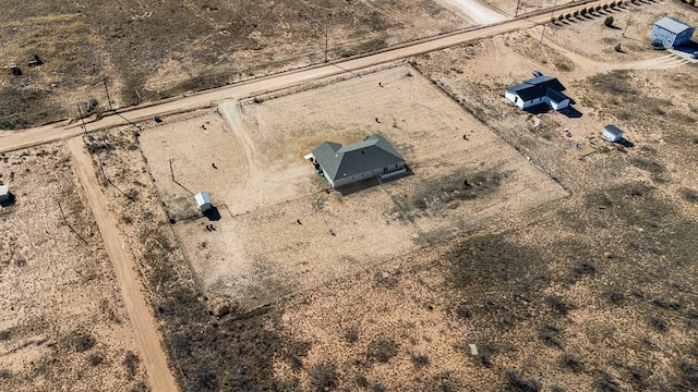 bird's eye view with a rural view