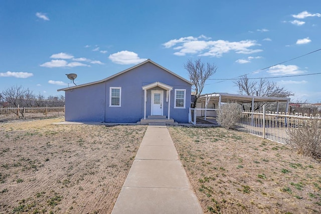 view of front of home