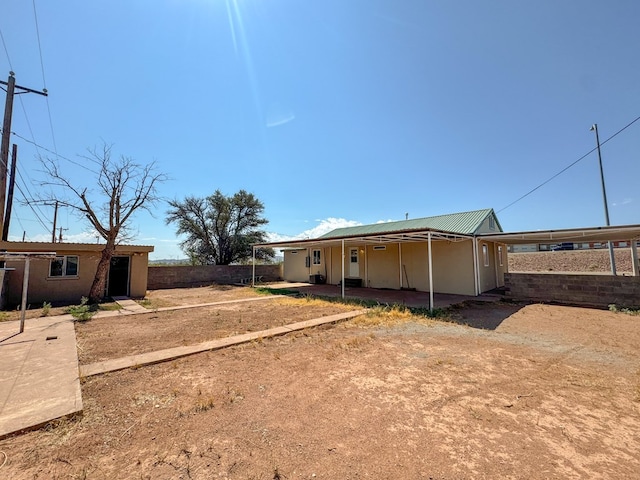 view of back of property