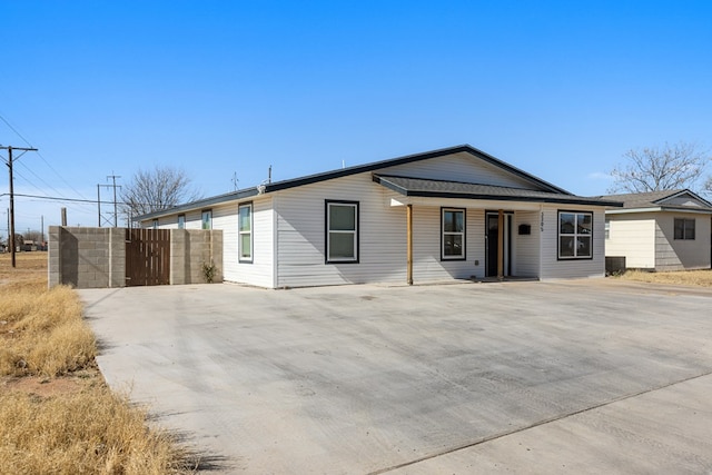 view of ranch-style home