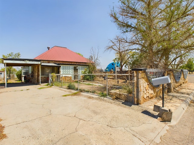 view of front of home