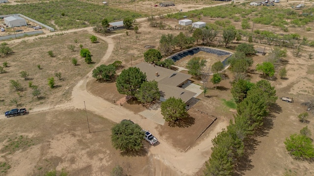 bird's eye view with a rural view