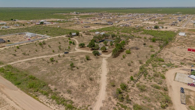 bird's eye view with a rural view