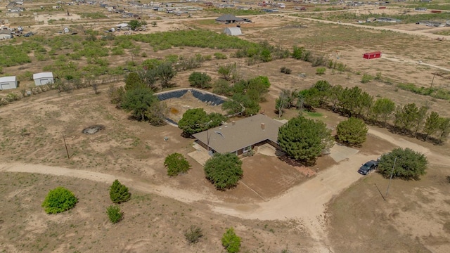 aerial view featuring a rural view