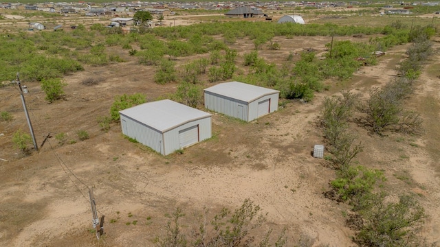 drone / aerial view featuring a rural view