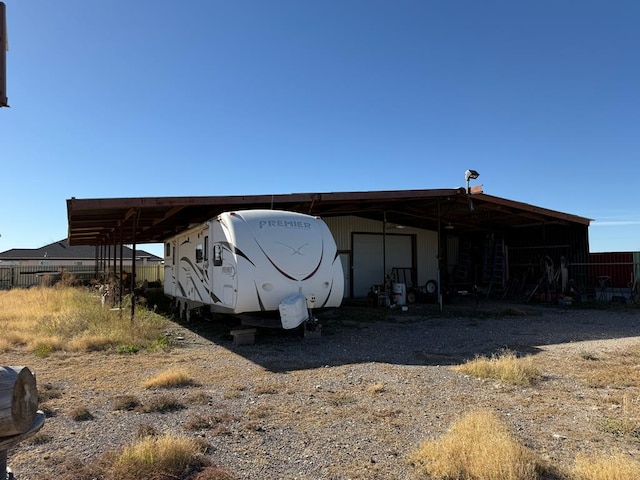 view of outdoor structure