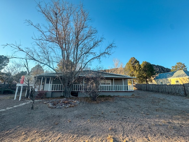 view of front of home