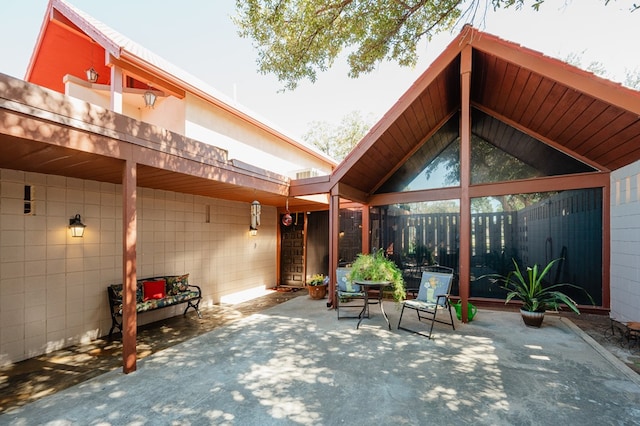 view of patio / terrace