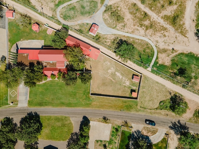 bird's eye view featuring a rural view