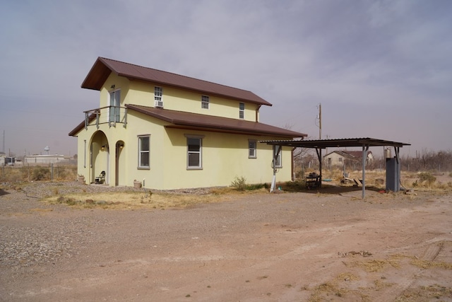 view of side of property