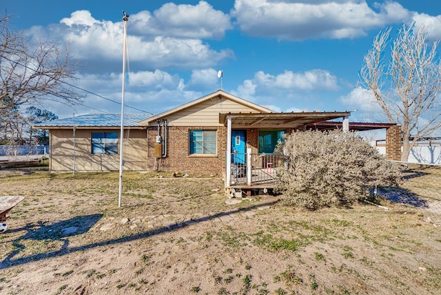 view of front of property