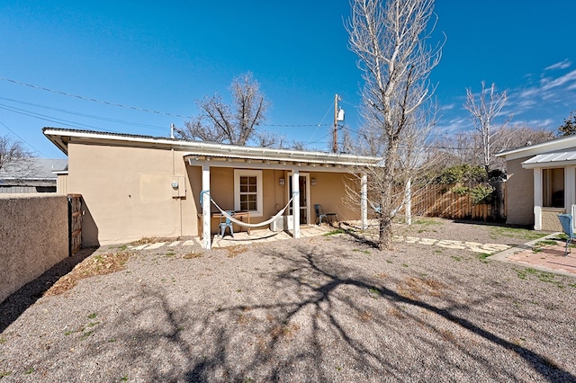 view of rear view of property