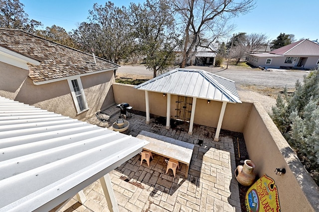 exterior space with a balcony