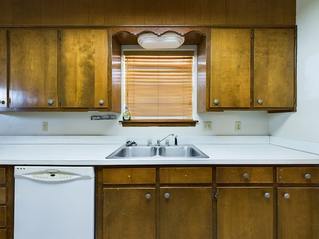 kitchen with dishwasher and sink