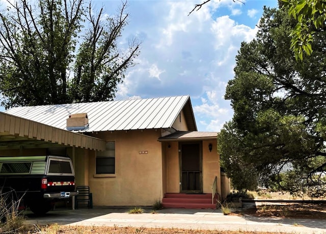 view of front of home