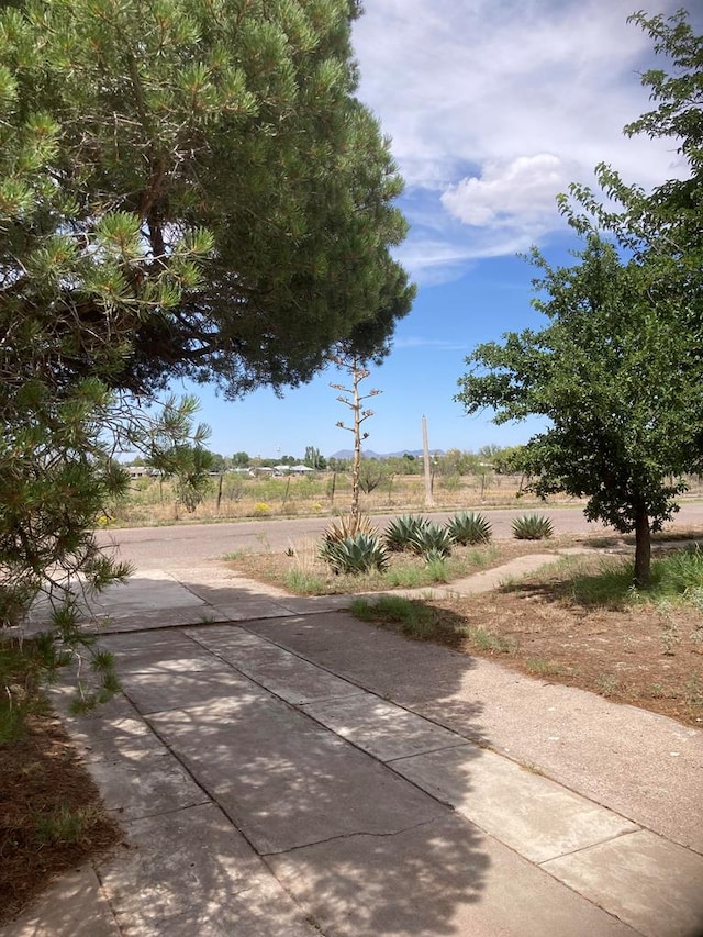 view of street featuring a rural view