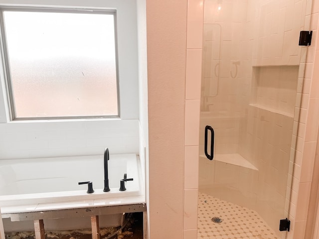 full bath with a stall shower