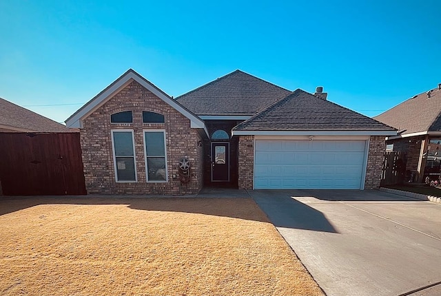 view of front of house featuring a garage