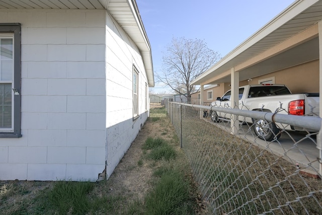 view of side of property