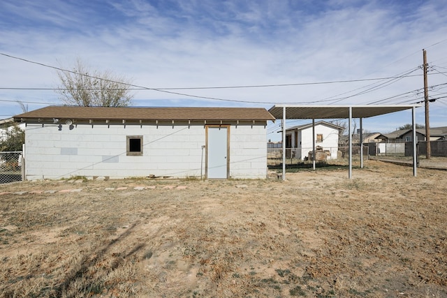 view of outbuilding