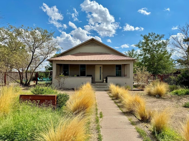 bungalow-style house featuring a porch