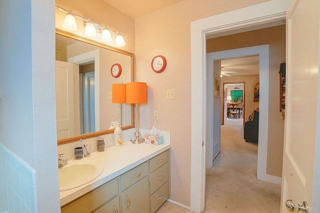 bathroom featuring vanity