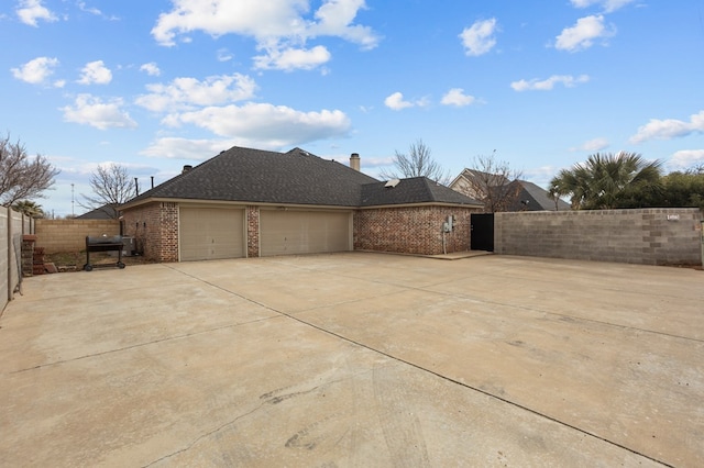 view of home's exterior featuring a garage