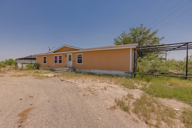 view of back of property