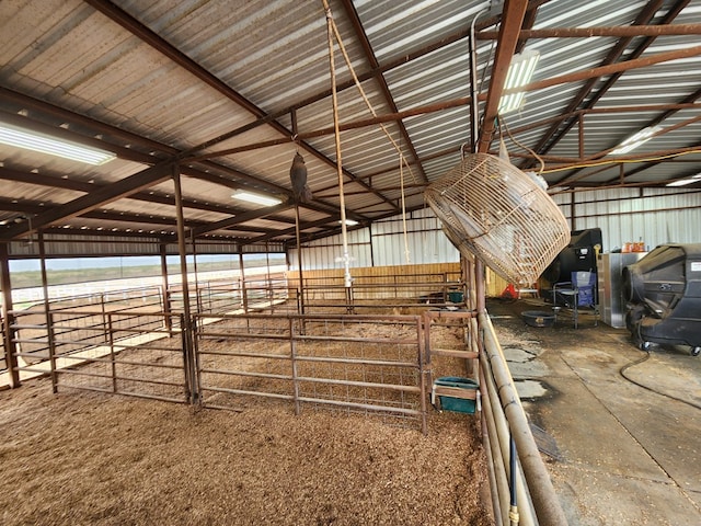 view of horse barn