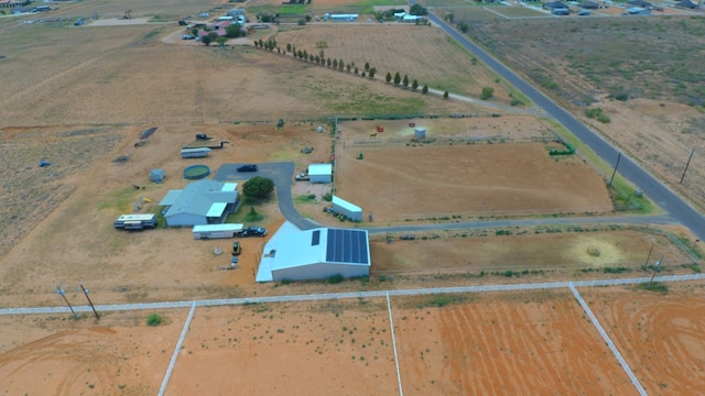 bird's eye view with a rural view