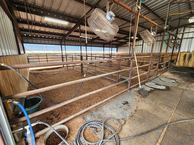 view of horse barn