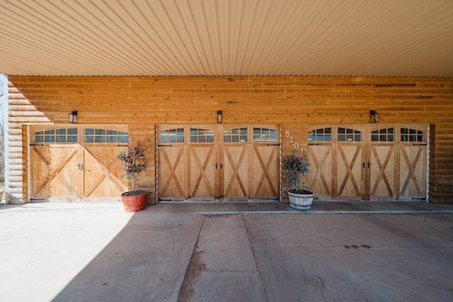 view of horse barn