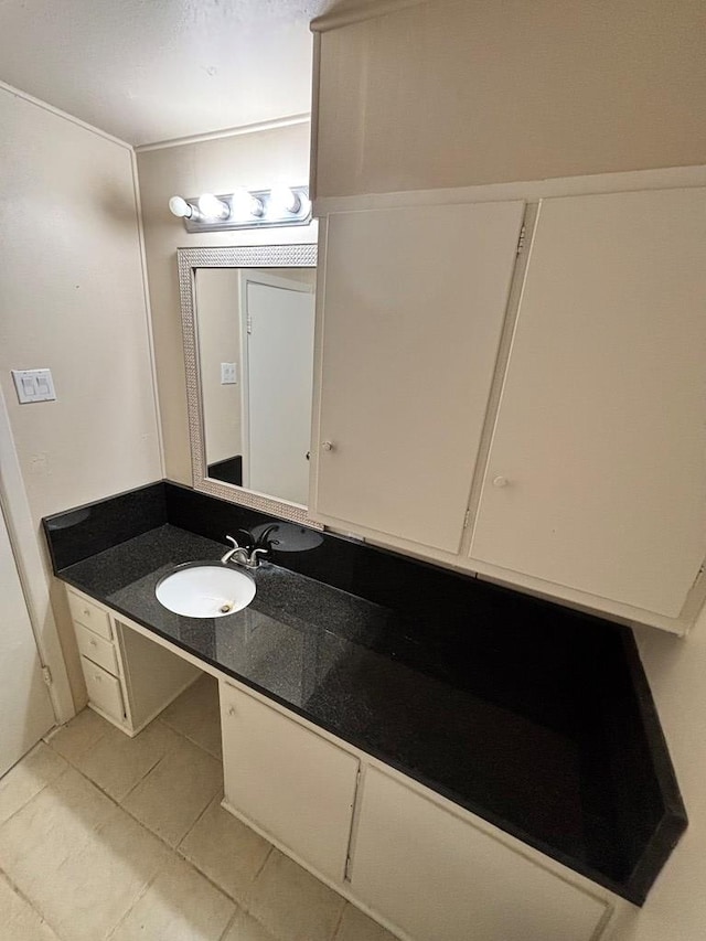 bathroom featuring vanity and tile patterned floors