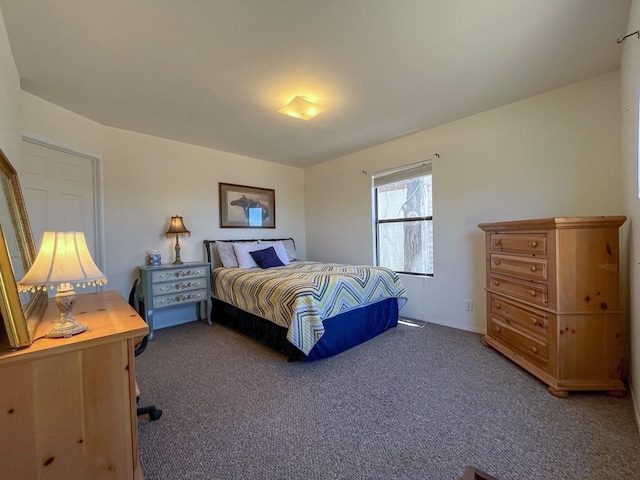 bedroom with carpet floors