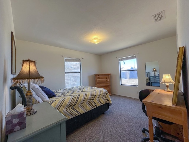 bedroom with carpet