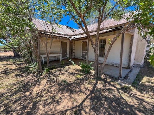 view of rear view of property