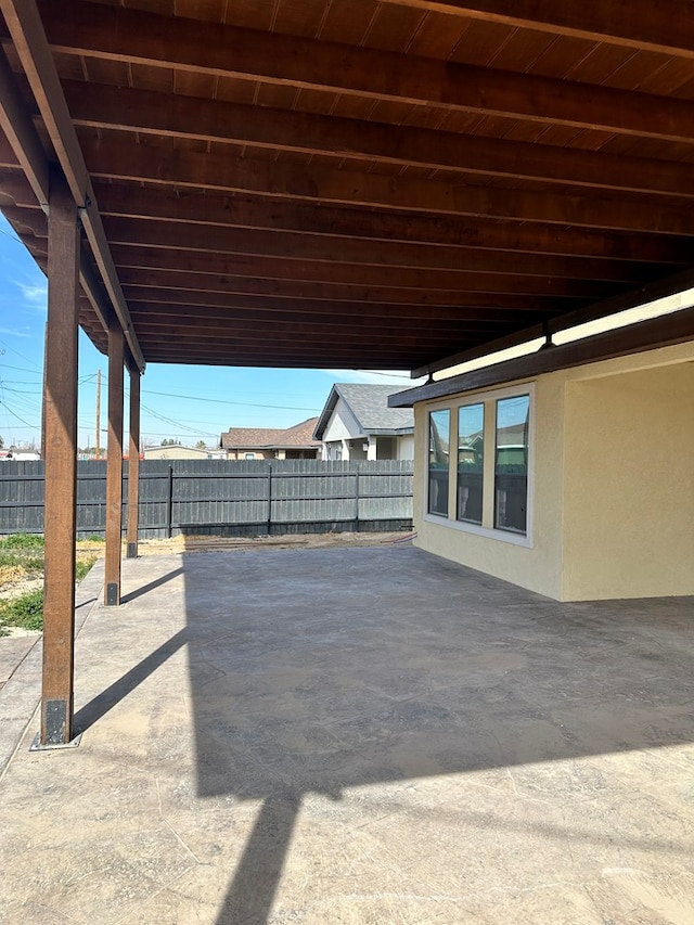 view of patio / terrace featuring a fenced backyard