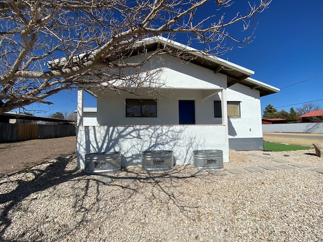 view of back of property