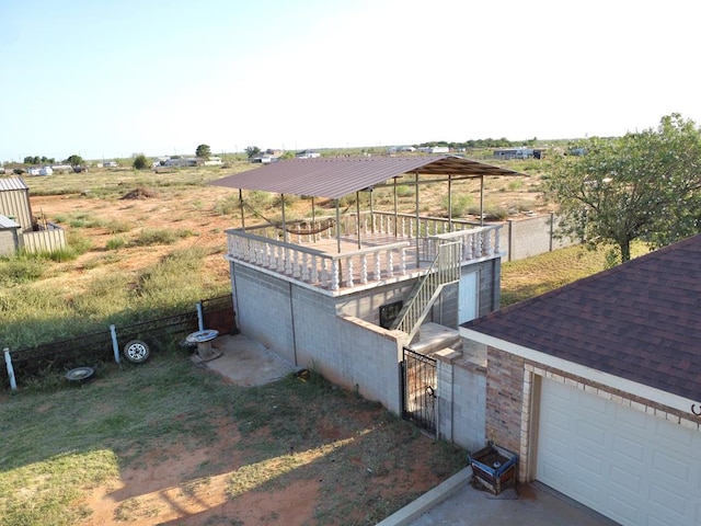 view of home's exterior featuring a garage