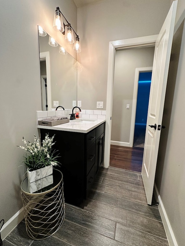 bathroom with vanity