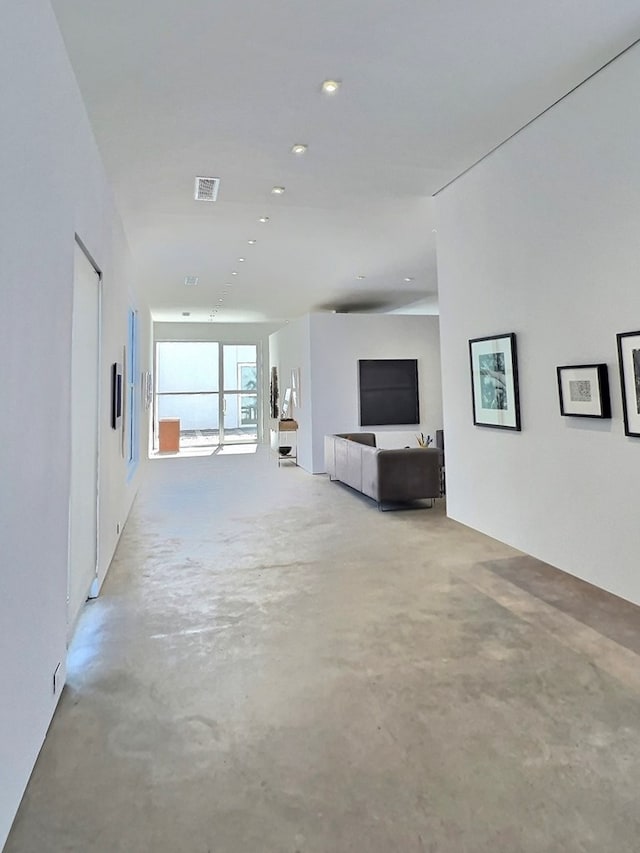 view of unfurnished living room