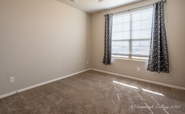 empty room featuring carpet floors